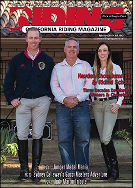 Hayden Show Jumping Riding Magazine Cover