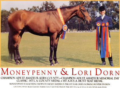 Lori Dorn & Moneypennny - Multiple Adult Amateur Championships